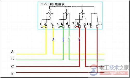 三相电表接线图