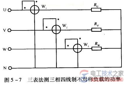 三相有功功率表的接线规则3