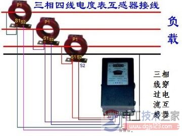 三相四线电表接线图