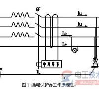 漏电保护器原理_漏电保护器的接线图接线方法