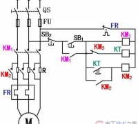 电动机定子串电阻降压启动接线图