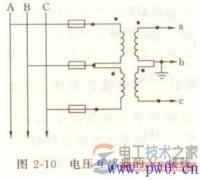 电压互感器接线图及接线方式_电压互感器接线注意事项