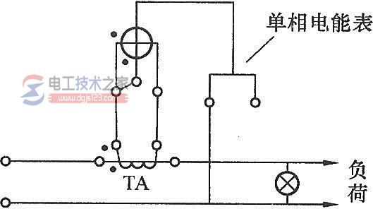 单相<a href=/dnb/2757.htm target=_blank class=infotextkey>电能表接线图</a>