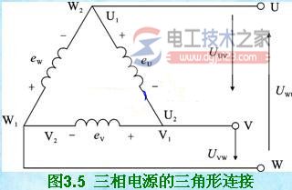 三相负载三角形连接负载断路