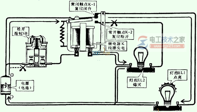 继电器转换触点的控制关系1