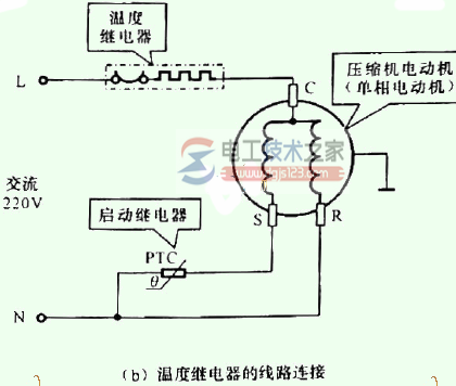 温度继电器的连接关系1