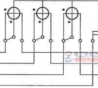 三相四线有功电能表的进线零线剪断后接电能表零线端子的错误接线图