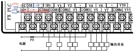 plc与输出设备的连接1