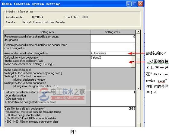 三菱模块QJ71C24 Callback功能8