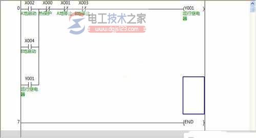 两地控制plc梯形图程序