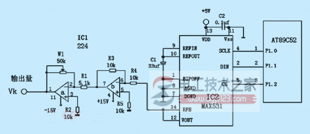 D/A转换及放大器原理图