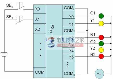 三菱plc交通信号灯设计图4