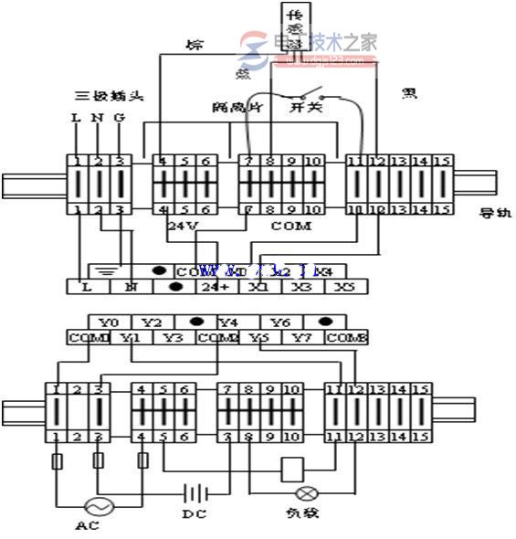 三菱plc输入输出接线图4