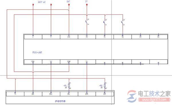 三菱<a href=/plc/ target=_blank class=infotextkey>plc</a>控制步进电机的接线图1