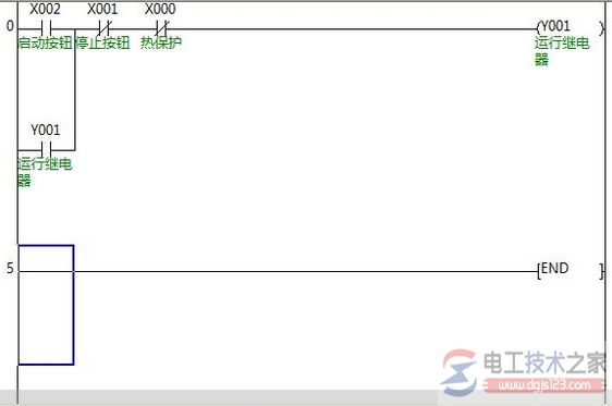 三菱plc自锁控制程序编程实例3
