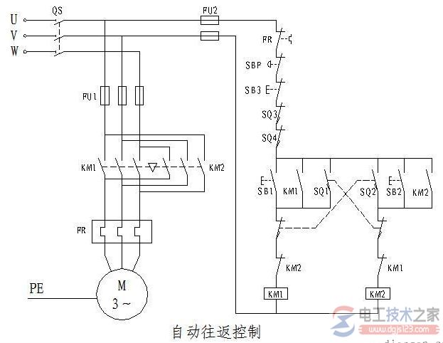 <a href=/sanlingplc/ target=_blank class=infotextkey>三菱plc</a>编程实例：自动往返控制程序的例子