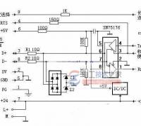 西门子s7 200plc S485接口电路原理图