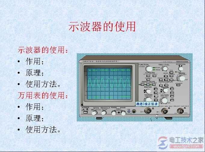 示波器的使用方法1