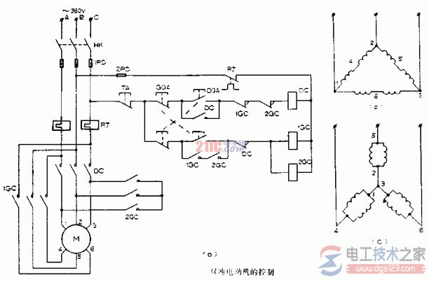 双速风机电机的接线图17