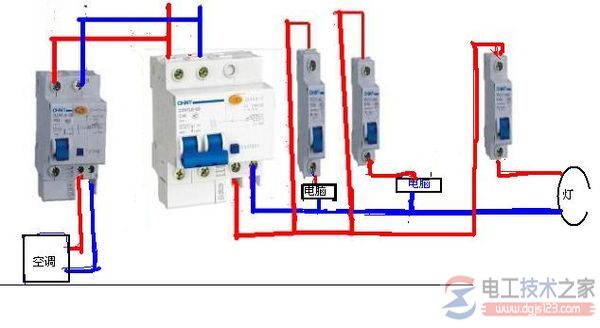 家用漏电断路器接线图5