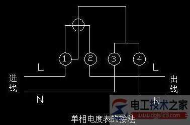 电度表的接线图2