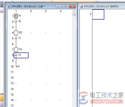 gxworks2创建顺序功能图sfc的步骤14