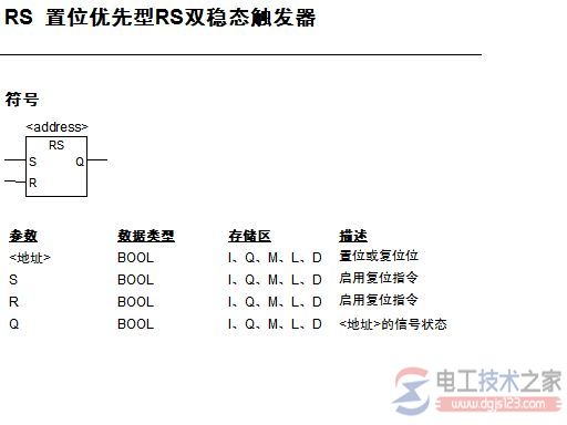 西门子plc sr和rs触发器