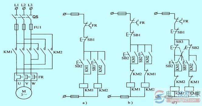 三相笼型异步电动机正反转控制电路