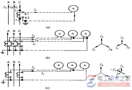 电流互感器的几种接线图