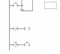 【图】一个按钮开关控制三盏灯的plc梯形图