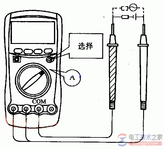 数字<a href=/wyb/ target=_blank class=infotextkey>万用表</a>测直流电流