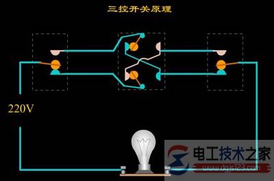 三控开关接线图2