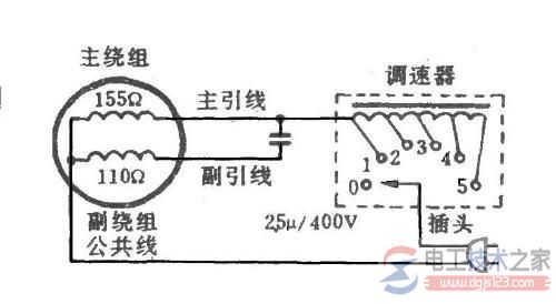 吊扇调速器的接线图2