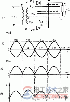 单相全波整流电路