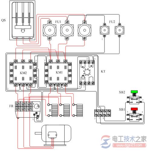 定子绕组串接电阻降压起动