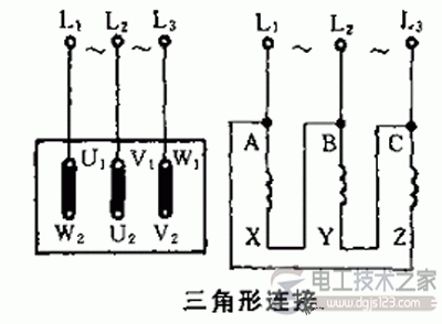 三相异步电动机定子绕组线端的连接方式