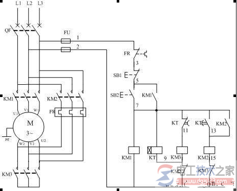 电动机星三角启动控制电路