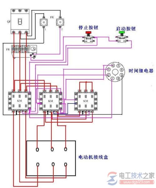 电机星三角启动电路