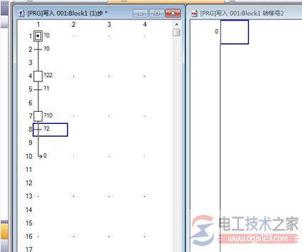 gxworks2创建顺序功能图sf指令