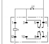 12v继电器自锁电路图(24V继电器也可使用)