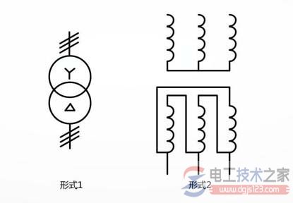 星形三角形连接的三相变压器 