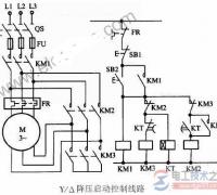 电机星三角启动的电路接线图