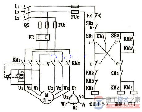 双速电动机的控制线路