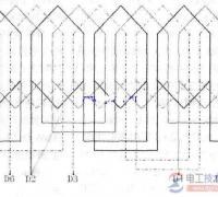 24槽4极电机单层链式接线图与接线方法