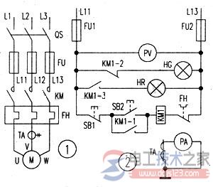 电动机直接启动的一次电路