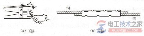 铜导线与铝导线的压接与焊接方法