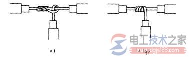 单股铜线的T 字形连接
