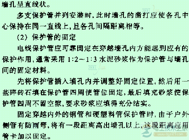 电线保护管安装