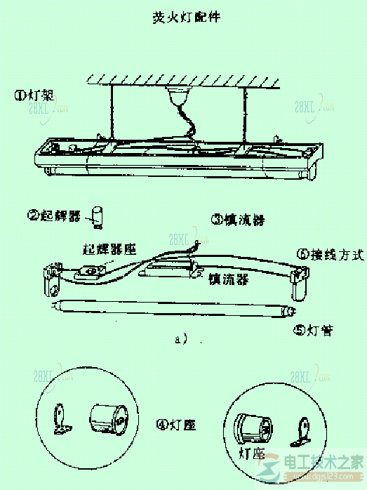 荧光灯组装1