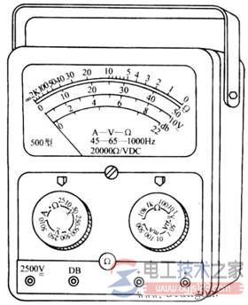 500型万用表面板1